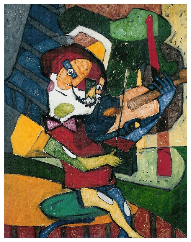 Musician - 82x65cm - 1998 - Oil on canvas
