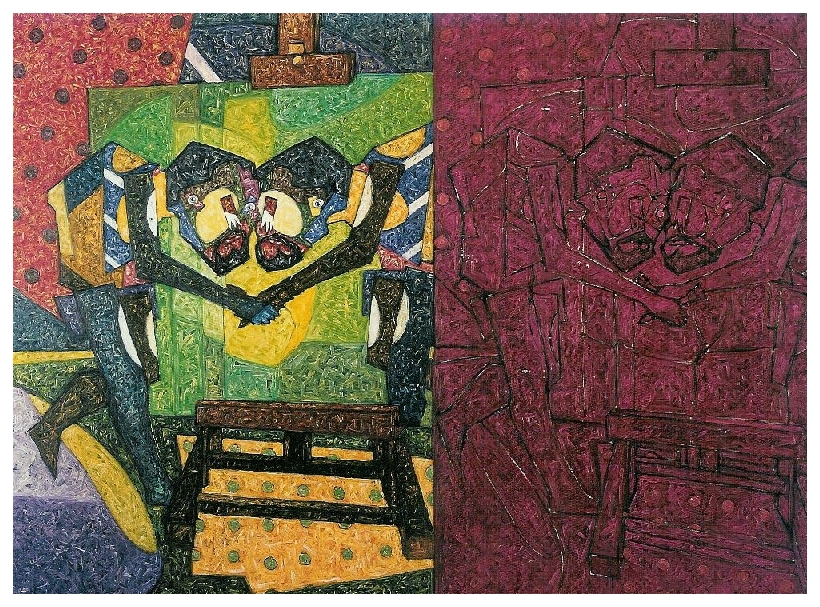 Throw down the gauntlet - 150x200cm - 1999 - Oil on canvas