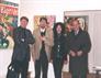 Artiste et ses amis lors de son exposition-1998